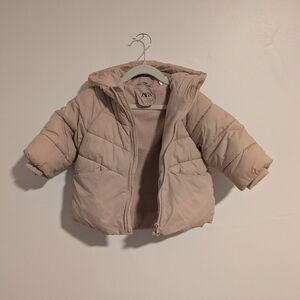 2M-18M - Zara Pink Blush Puffer Coat